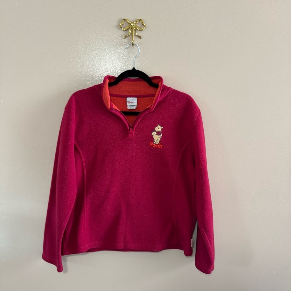 Vintage Y2K Disney Pooh Red Pullover Sweater Size Medium